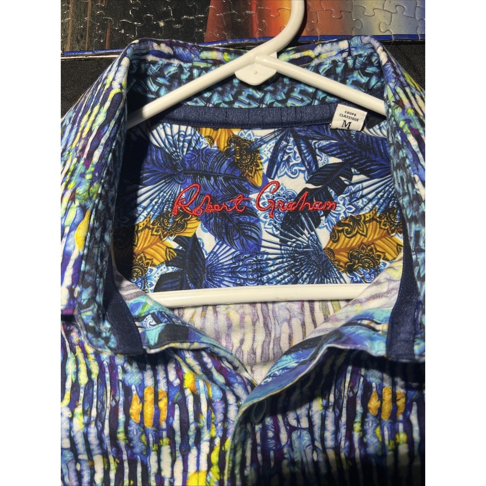 Robert Graham Men's Classic Fit Long Sleeve Shirt Multicolor, Casual, Button-Up - Picture 2 of 4